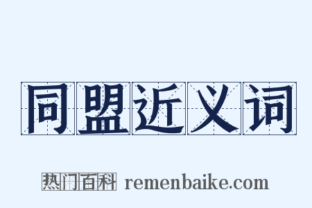 同盟近义词是什么意思的图片